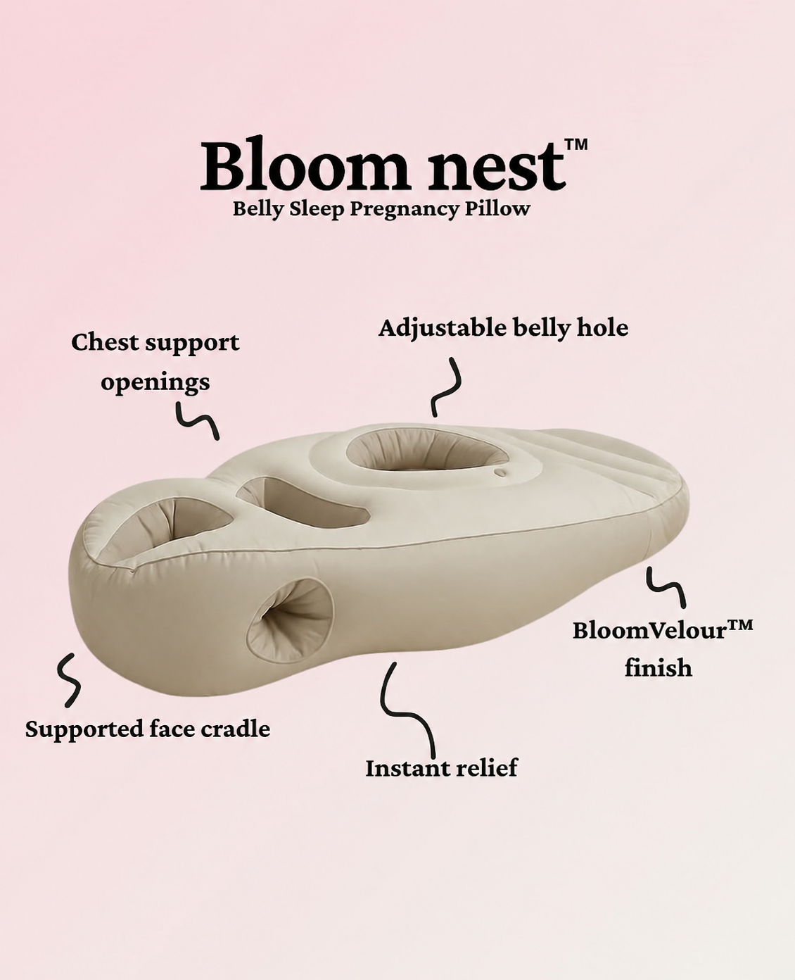 BloomNest™ Pregnancy Pillow