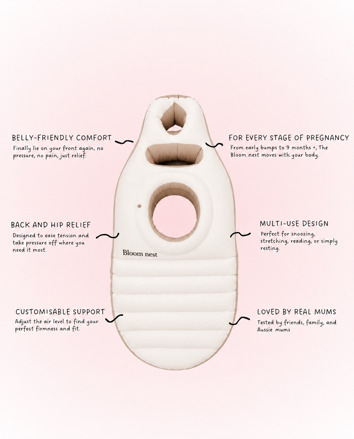 BloomNest™ Pregnancy Pillow